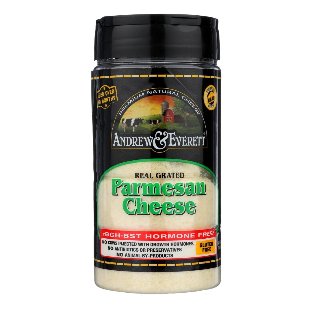 Andrew And Everett - Parmesan Cheese - Grated - Case Of 6 - 7 Oz. - Maras Green