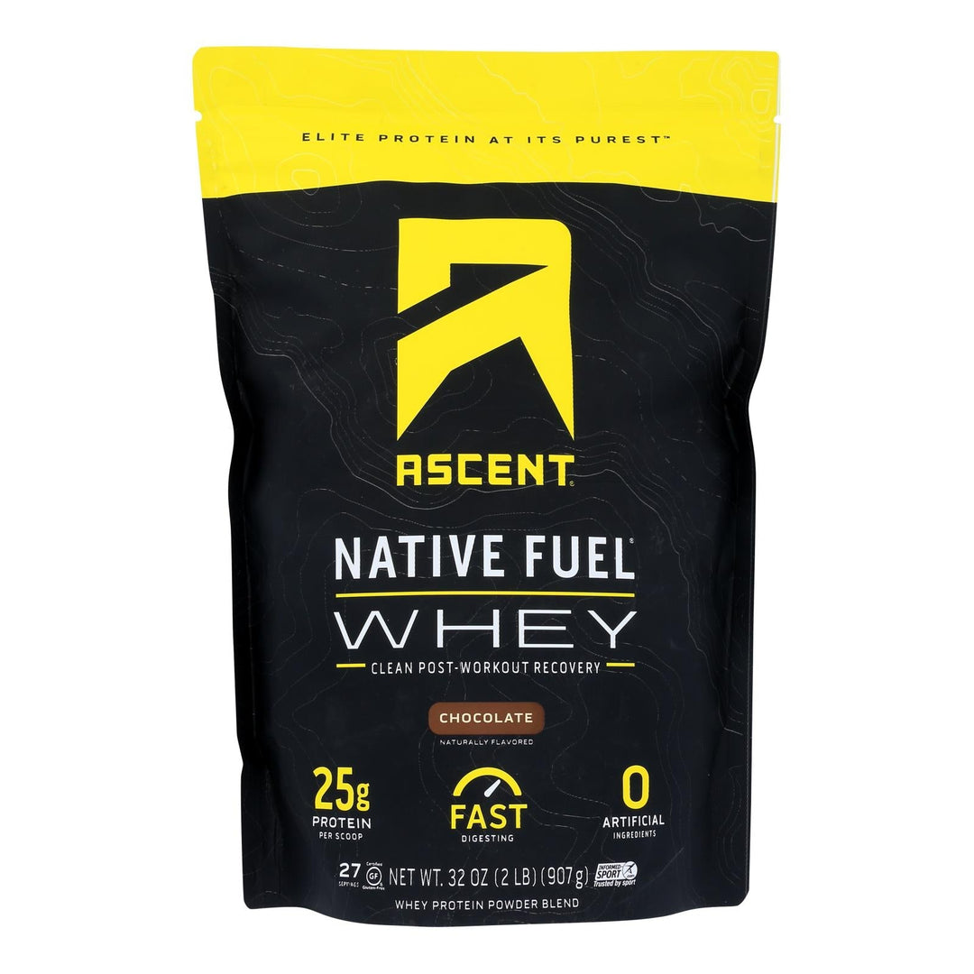 Ascent Native Fuel Chocolate Whey Protein Powder Blend Chocolate - 1 Each - 2 Lb - Maras Green
