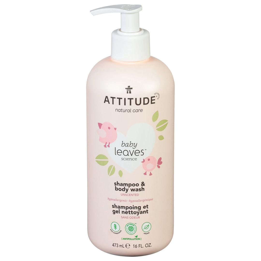 Attitude - Baby Wash 2in1 Frag Free - 1 Each 1 - 16 Oz - Maras Green