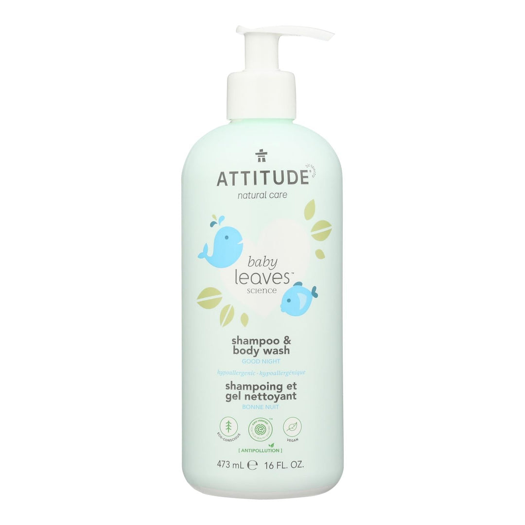 Attitude - Baby Wash 2in1 Good Nite - 1 Each 1 - 16 Oz - Maras Green