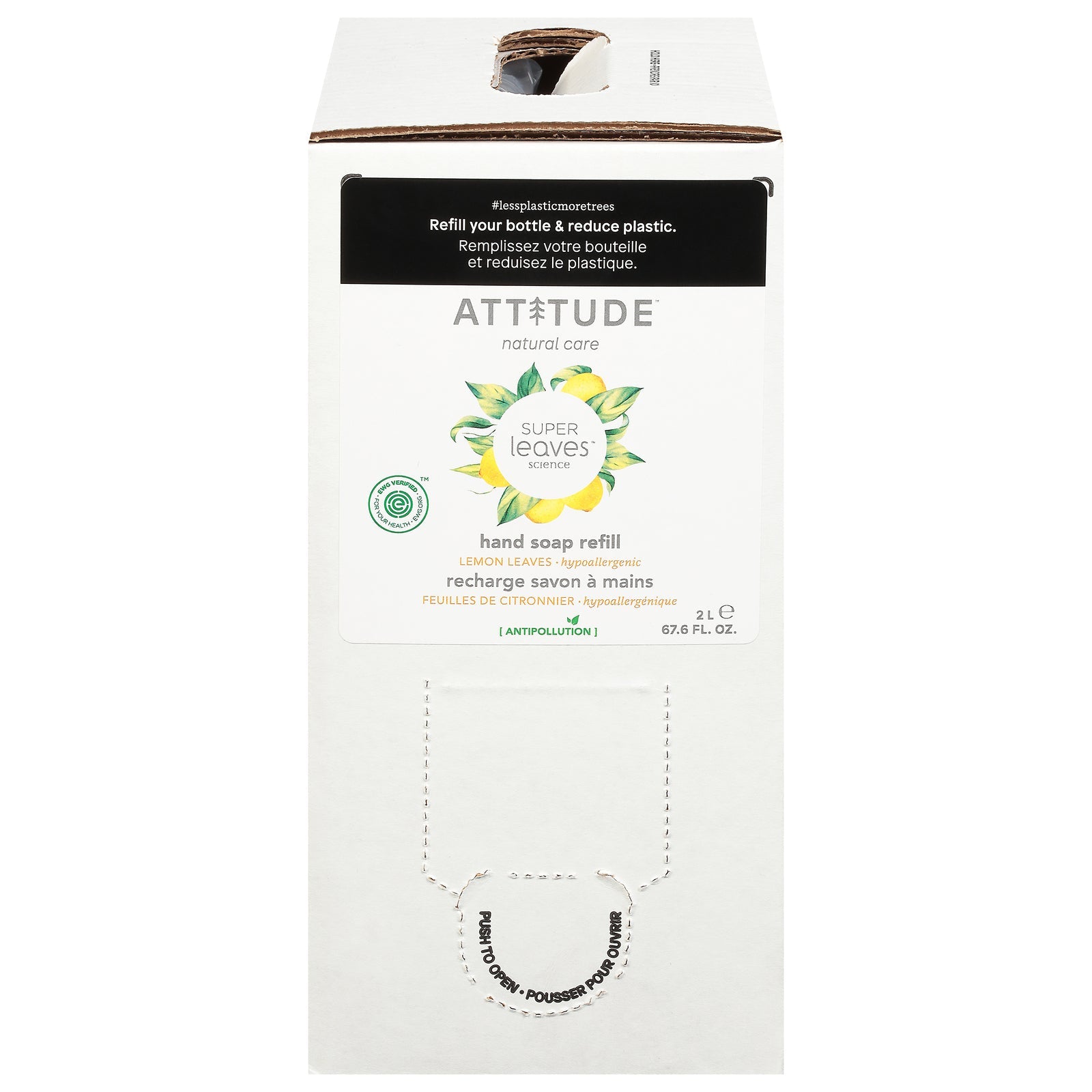 Attitude - Hand Soap Lemon Leaves - 1 Each 1 - 67.6 Fz - Maras Green