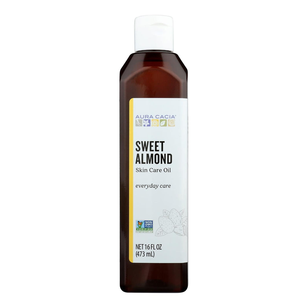 Aura Cacia - Natural Skin Care Oil Sweet Almond - 16 Fl Oz - Maras Green