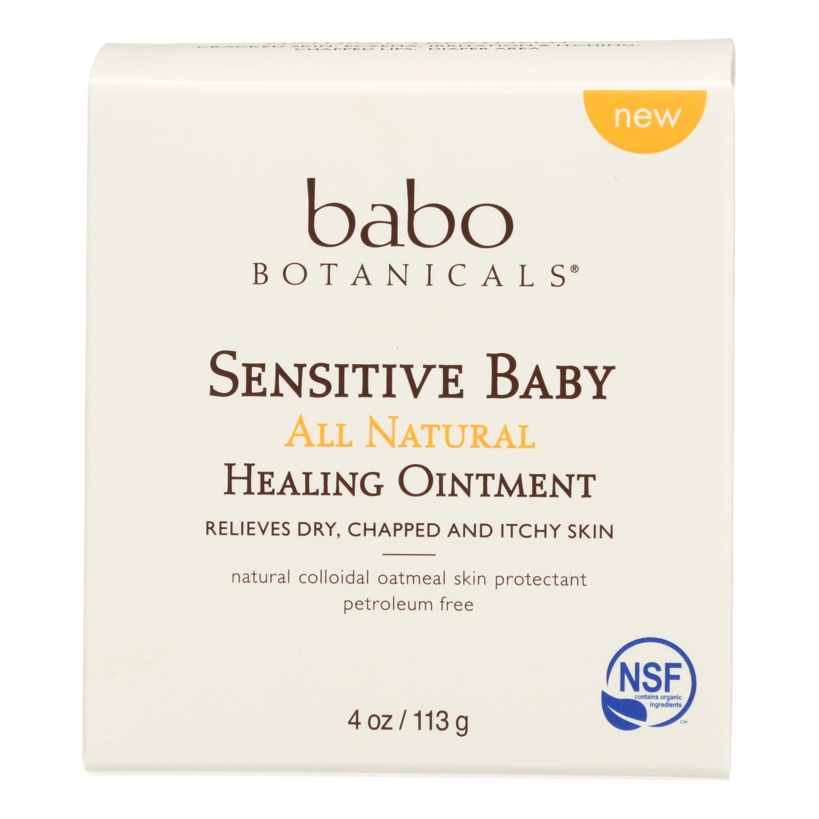 Babo Botanicals - Ontmnt Healng Snstv Baby - 1 Each - 4 Oz - Maras Green