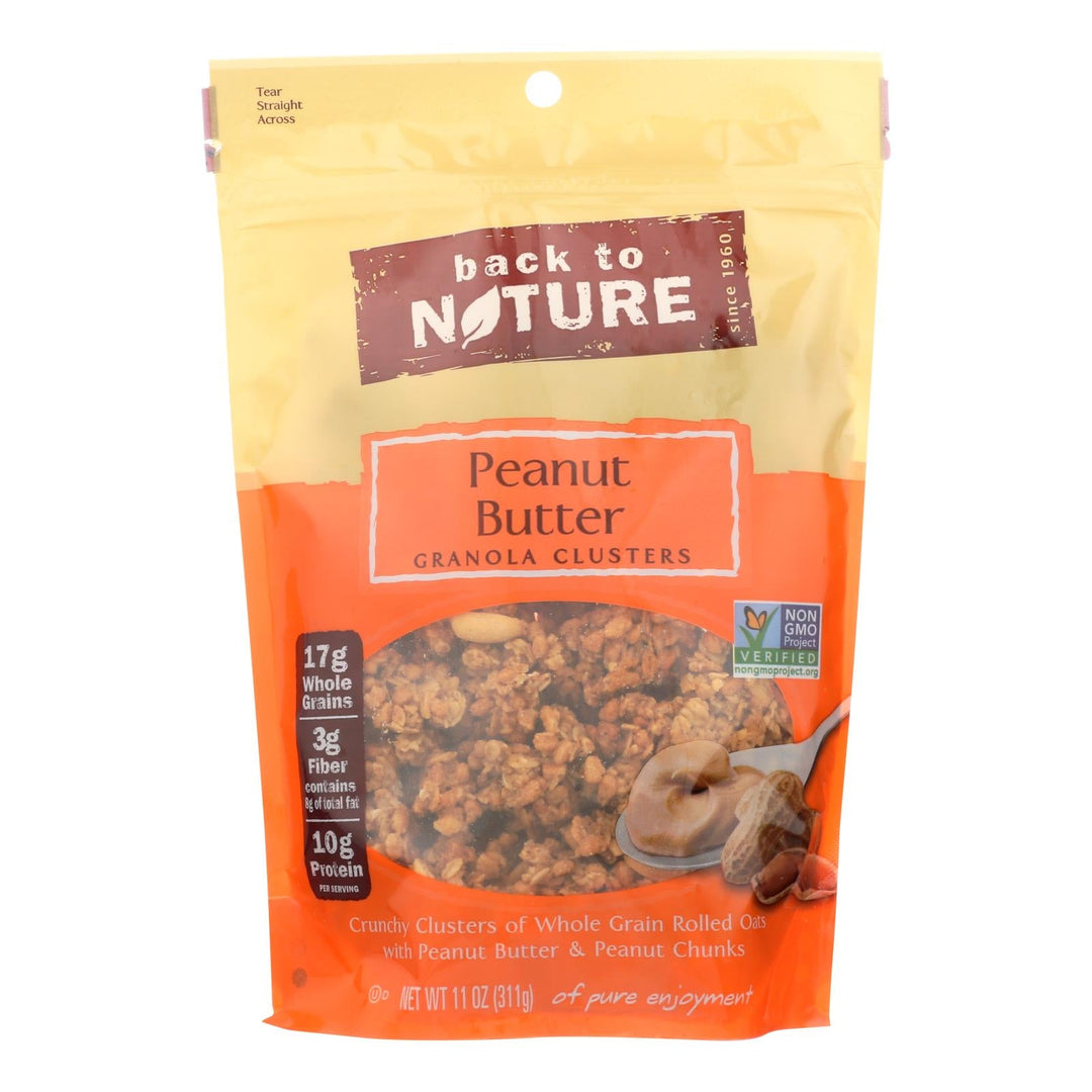 Back To Nature Granola - Peanut Butter - Case Of 6 - 11 Oz. - Maras Green