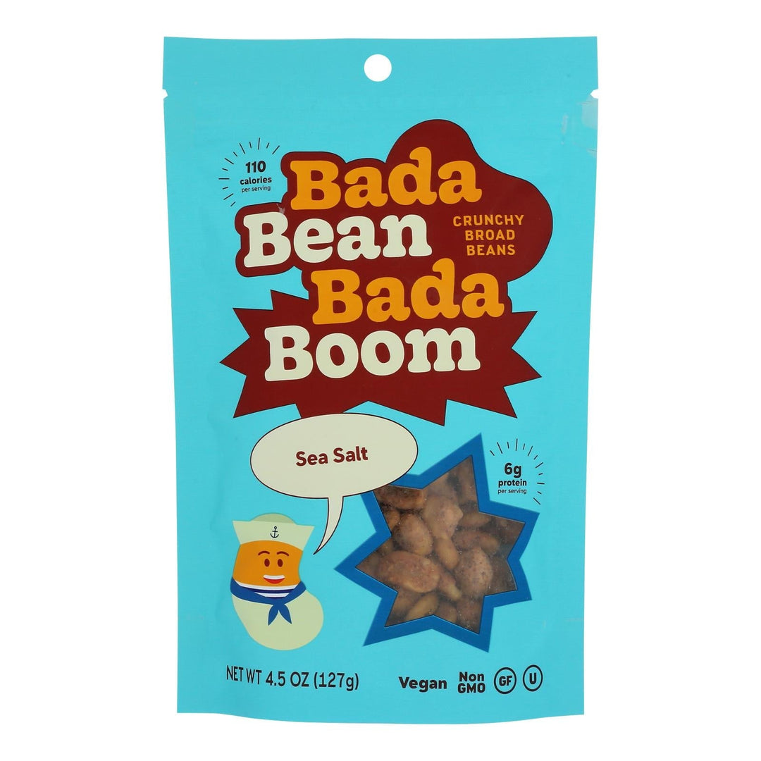 Bada Bean Bada Boom - Crunchy Beans Sea Salt - Case Of 6 - 4.5 Oz - Maras Green