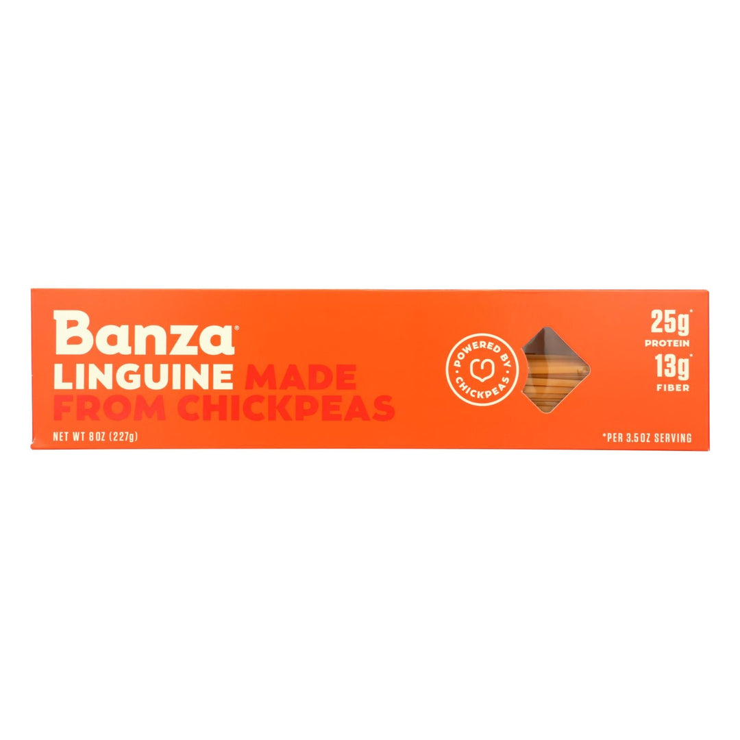 Banza - Chickpea Pasta - Linguine - Case Of 12 - 8 Oz. - Maras Green