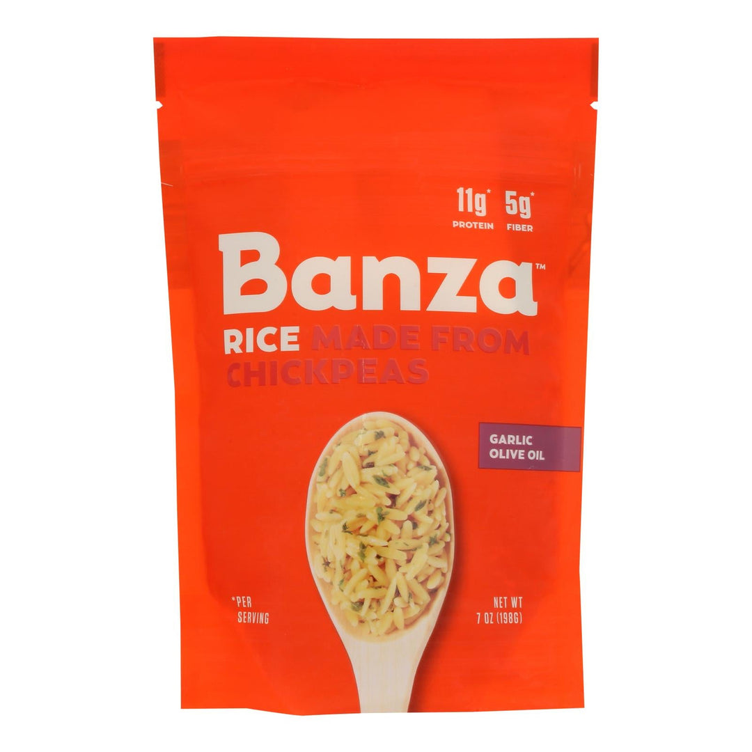 Banza - Rice Gar Olv Oil Chickpea - Case Of 6 - 7 Oz - Maras Green