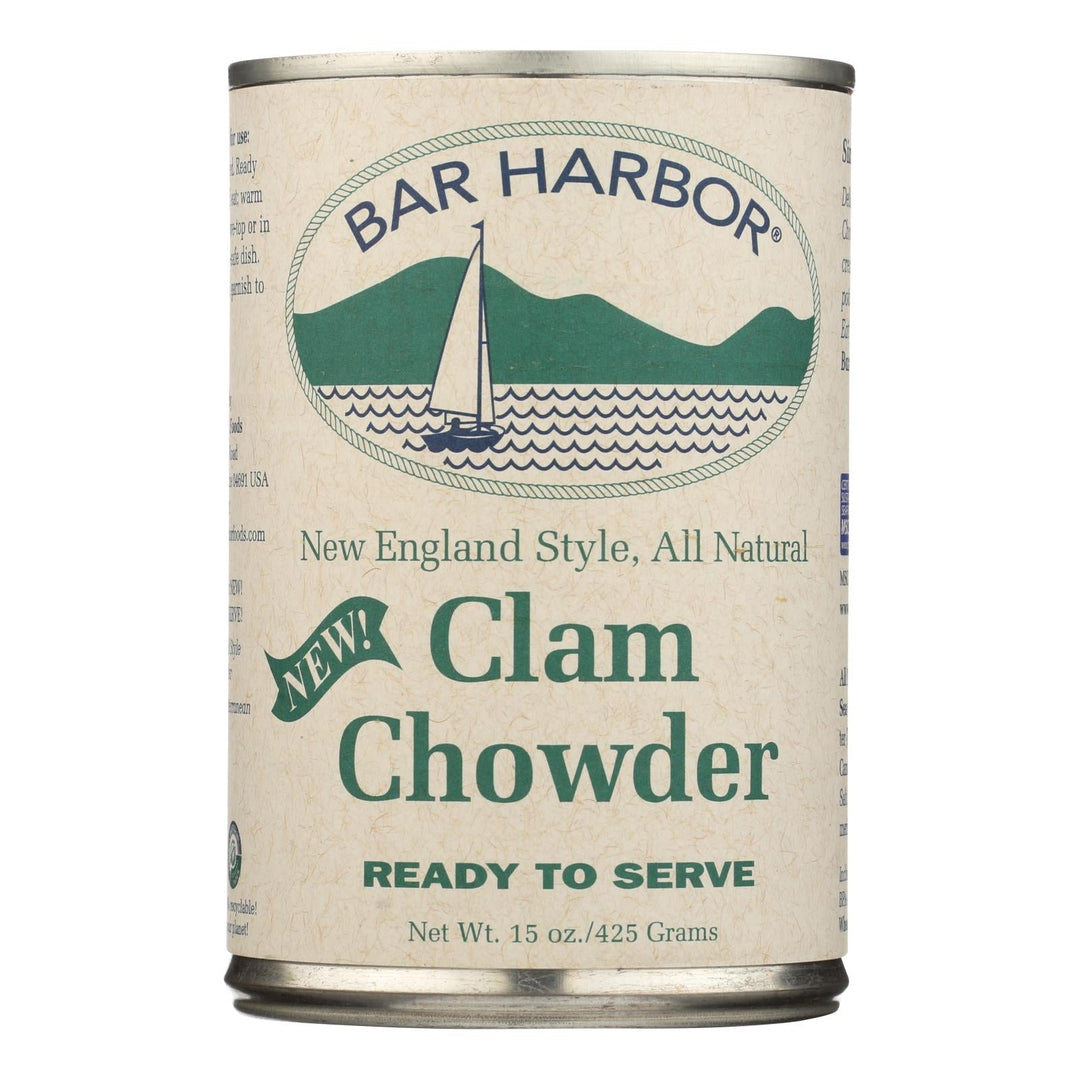 Bar Harbor - Clam Chowder - Ready To Serve - Case Of 6 - 15 Oz. - Maras Green