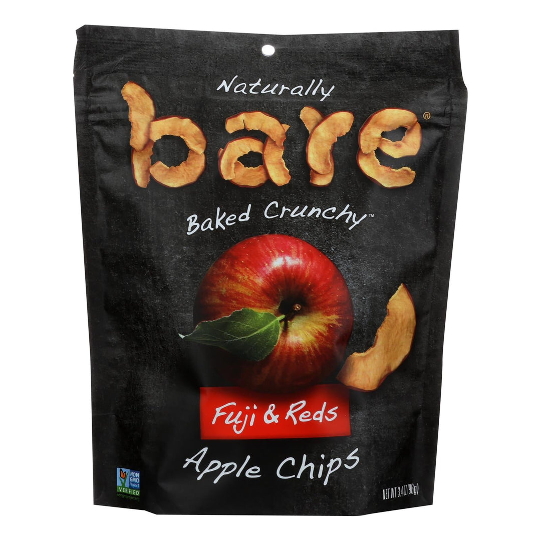 Bare Fruit Apple Chips - Fuji & Reds - Case Of 12 - 3.4 Oz - Maras Green