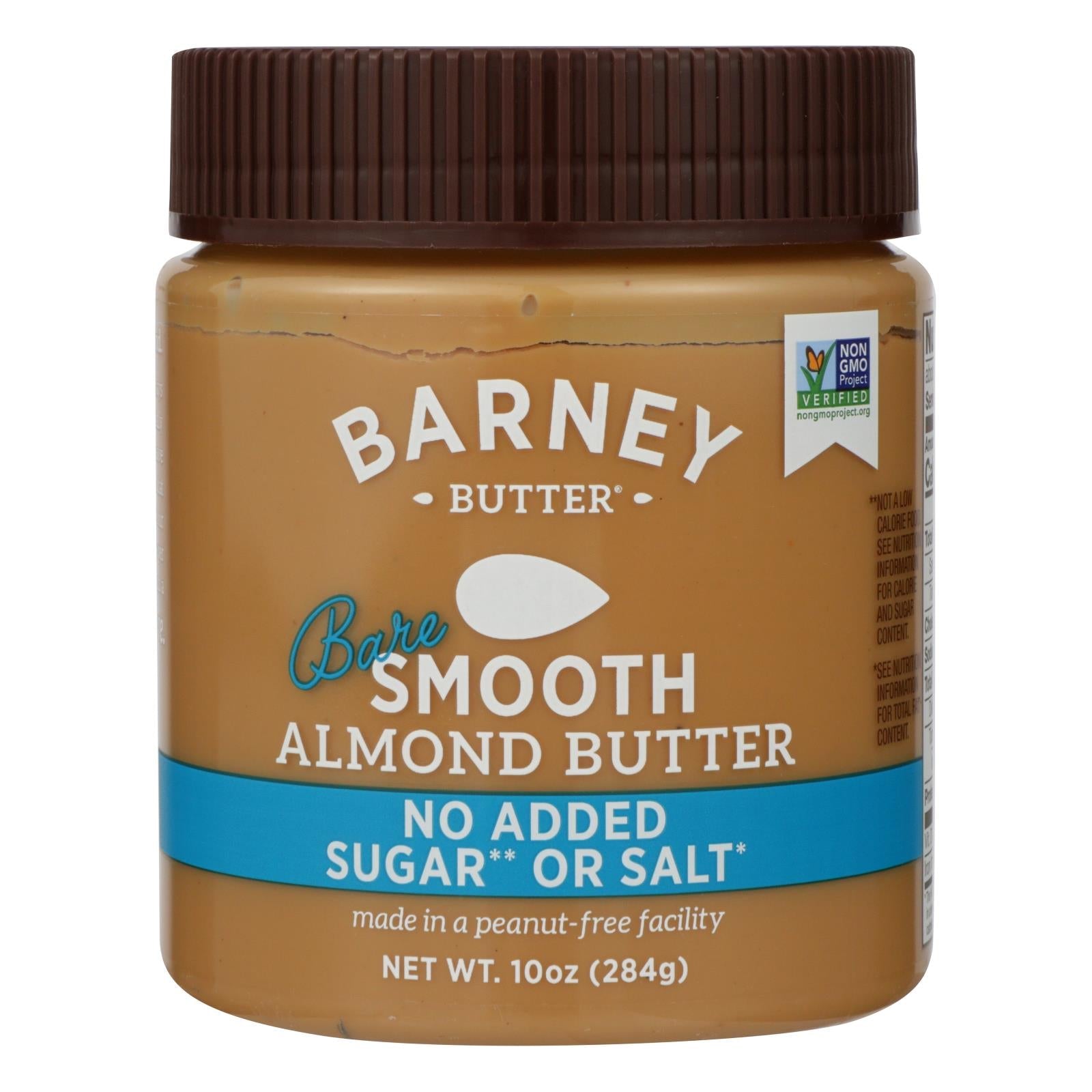 Barney Butter - Almond Butter - Bare Smooth - Case Of 6 - 10 Oz. - Maras Green