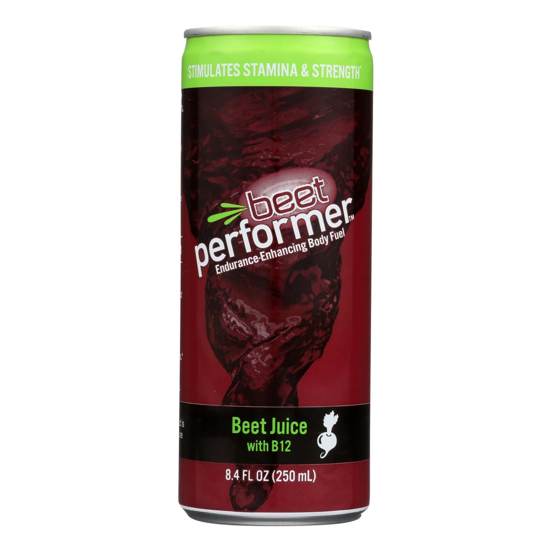 Beet Performer Beet Juice - B12 - Case Of 12 - 8.4 Fl Oz. - Maras Green