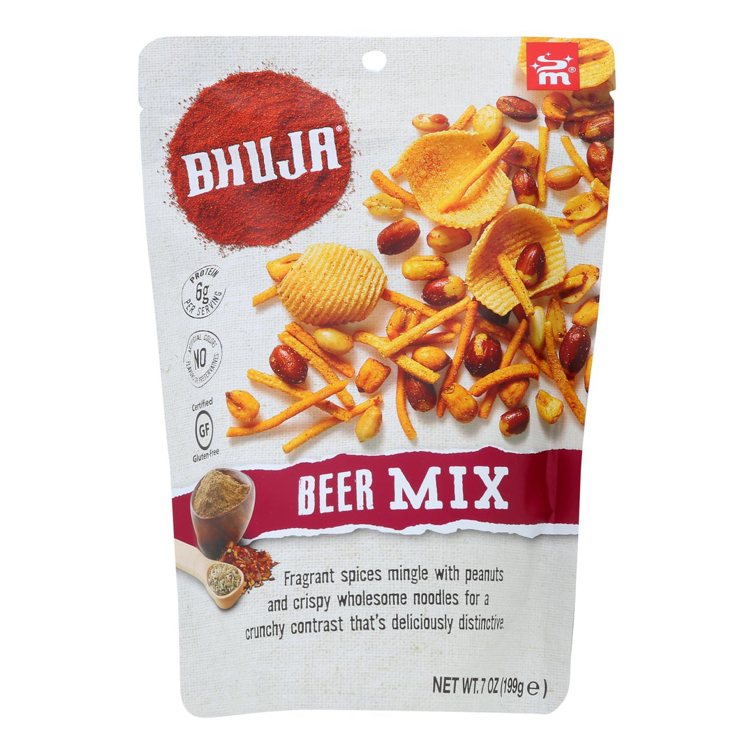 Bhuja Snacks Beer Mix - Case Of 6 - 7 Oz - Maras Green