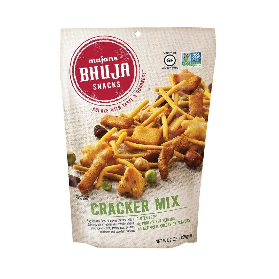 Bhuja Snacks - Cracker Mix - Case Of 6 - 7 Oz. - Maras Green