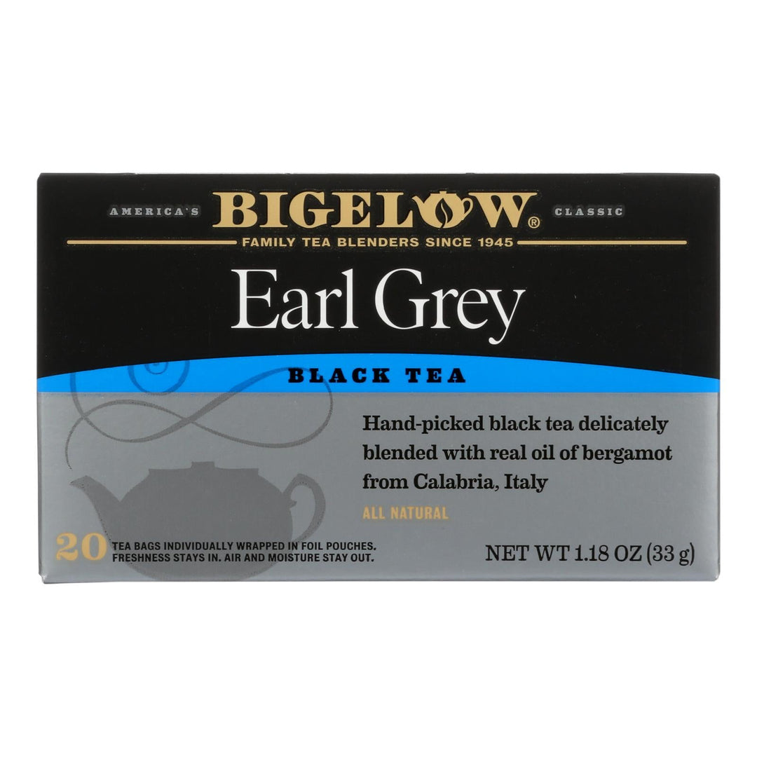 Bigelow Tea Earl Grey Black Tea - Case Of 6 - 20 Bags - Maras Green