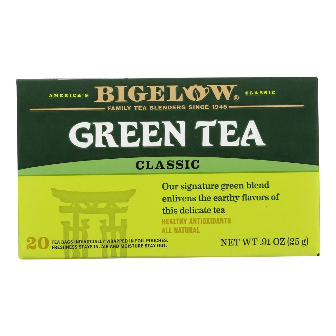 Bigelow Tea Green Tea - Classic - Case Of 6 - 20 Bag - Maras Green