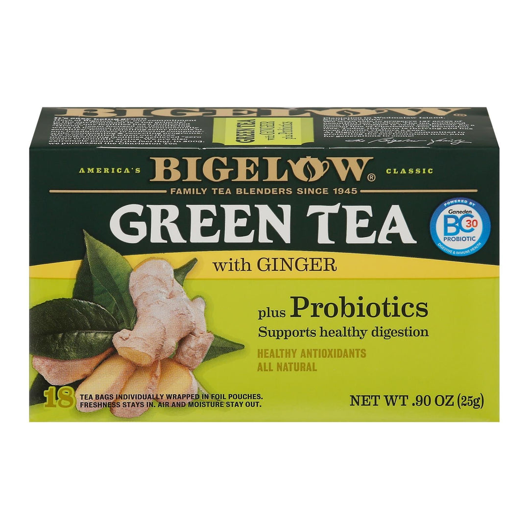 Bigelow Tea Green Tea With Ginger - Case Of 6 - 18 Bag - Maras Green