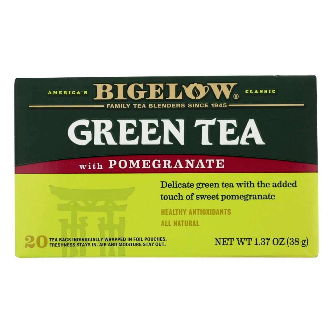 Bigelow Tea Green Tea - With Pomegranate - Case Of 6 - 20 Bag - Maras Green