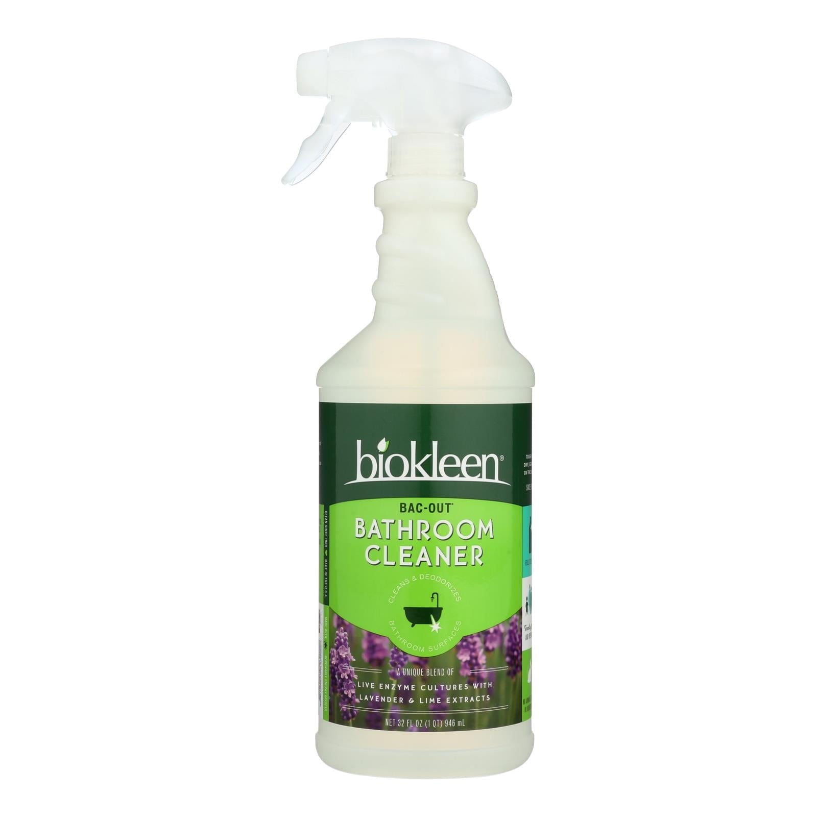 Biokleen Bac - out Bathroom Cleaner - Case Of 6 - 32 Oz - Maras Green