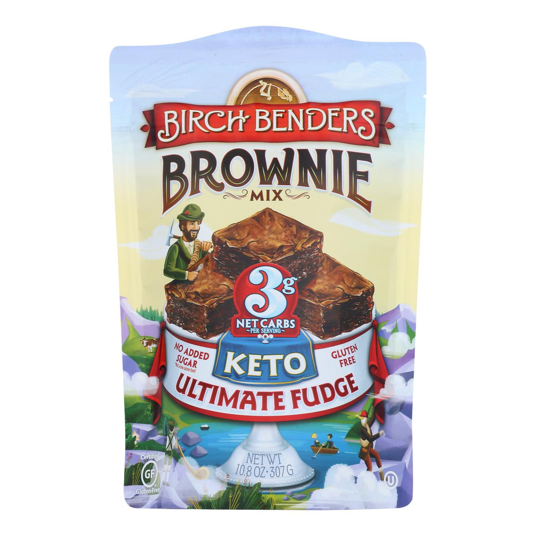 Birch Benders - Brwni Mix Ult Fudge Keto - Case Of 6 - 10.8 Oz - Maras Green