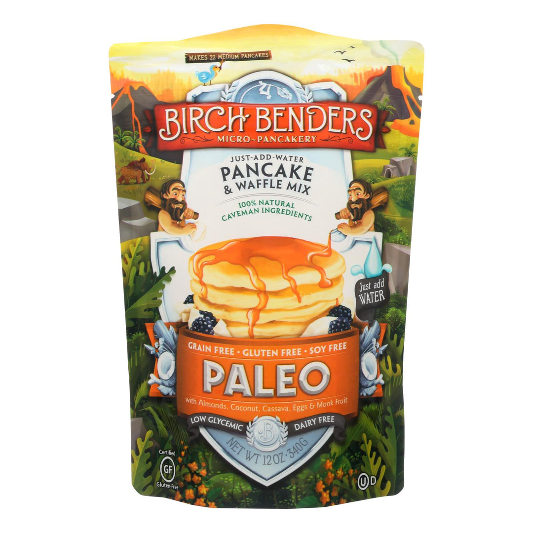 Birch Benders - Pancake And Waffle Mix - Paleo - Case Of 6 - 12 Oz - Maras Green