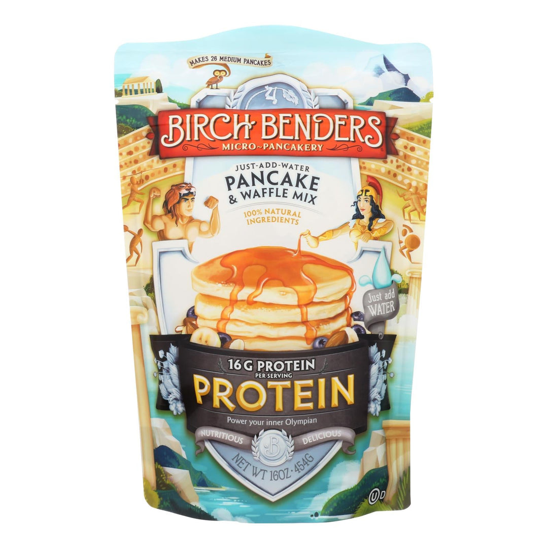 Birch Benders - Pancake And Waffle Mix - Protein - Case Of 6 - 16 Oz - Maras Green