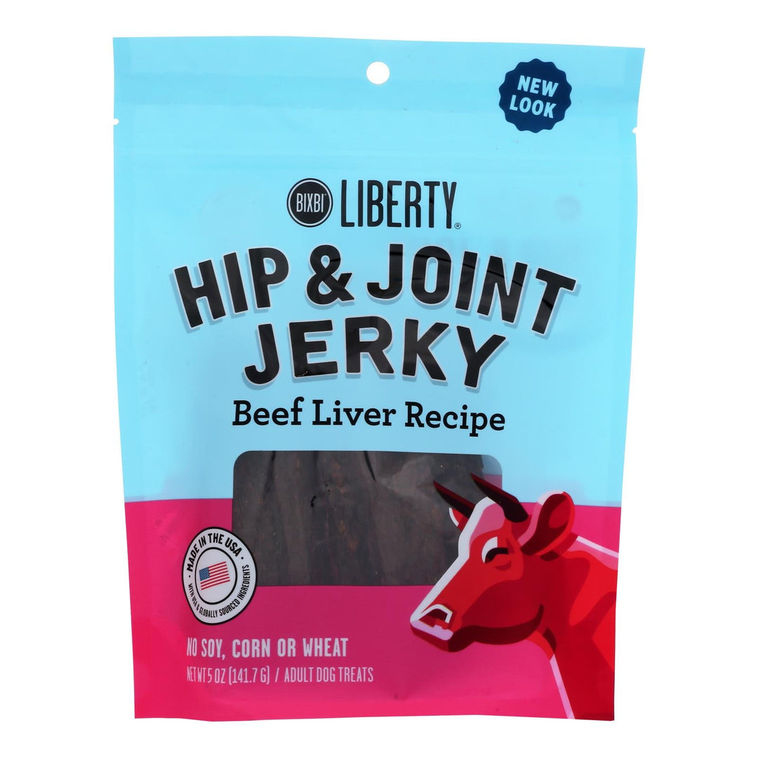 Bixbi - Jerky Hip & Joint Beef - Case Of 6 - 5 Oz - Maras Green