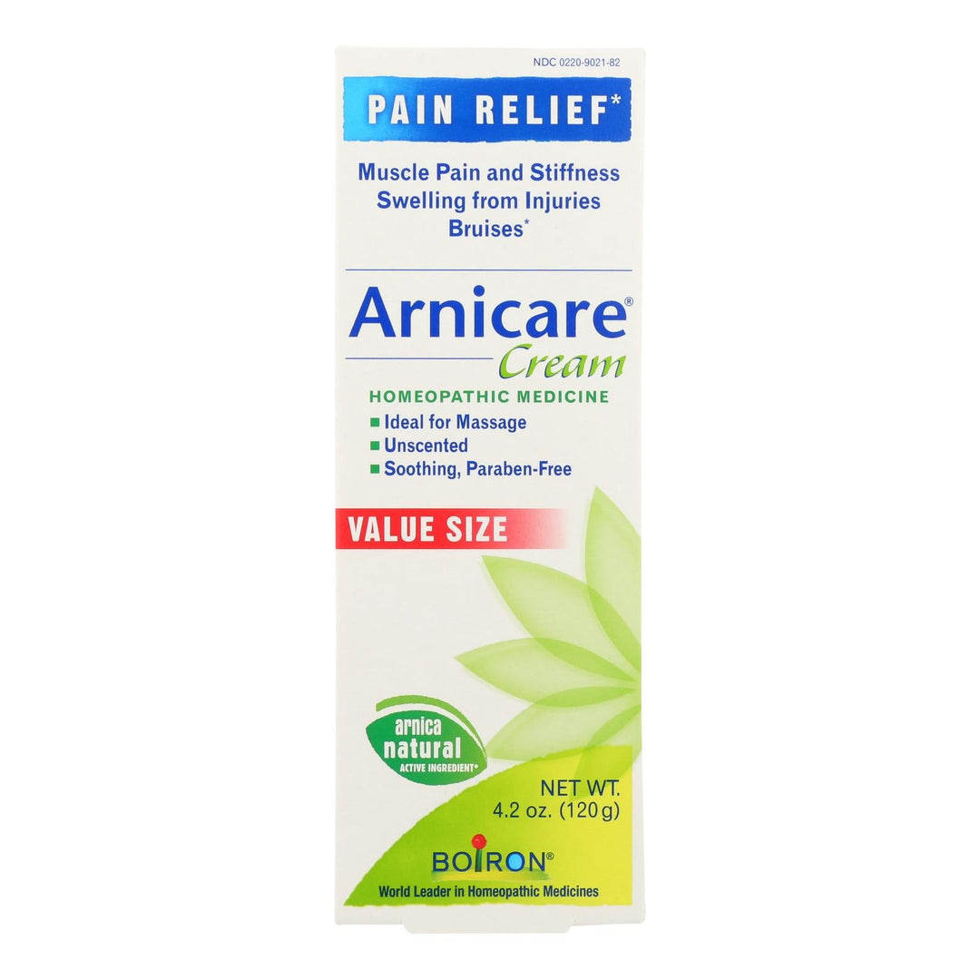 Boiron - Arnicare Pain Relief Cream - 4.2 Oz. - Maras Green
