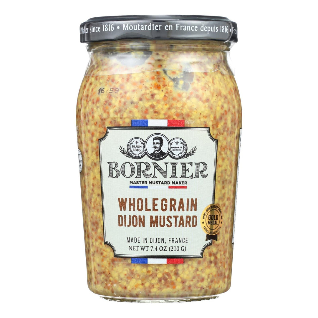 Bornier - Mustard - Whole Grain - Case Of 6 - 7.4 Oz. - Maras Green