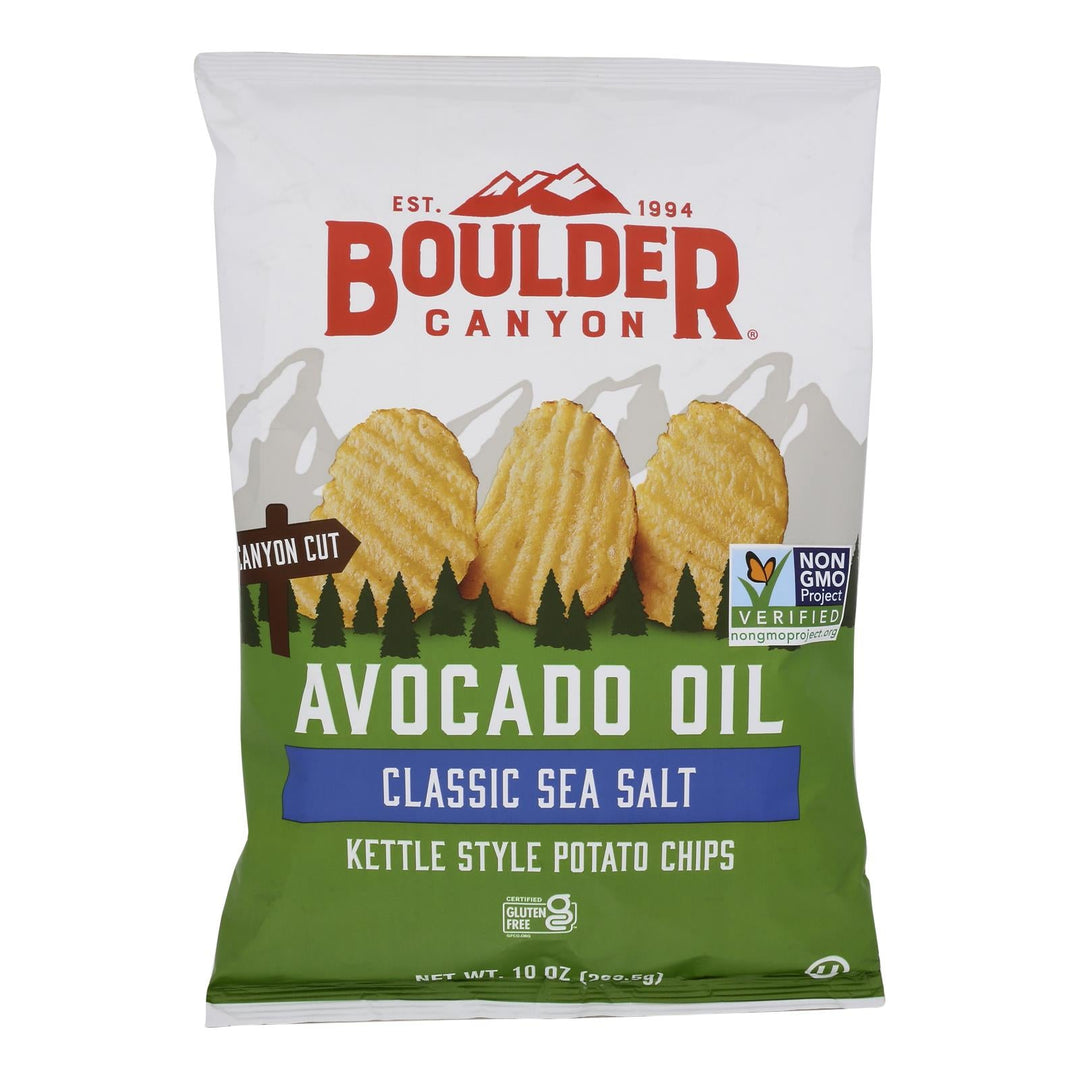 Boulder Canyon Natural Foods - Chips Ktl Cnct Avo S Salt - Case Of 12 - 10.00 Oz - Maras Green