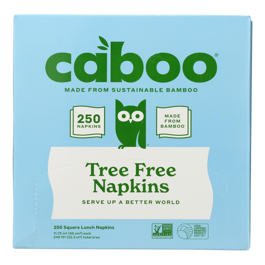 Caboo Bamboo And Sugarcane Paper Napkins - Case Of 16 - 1 Pk - Maras Green