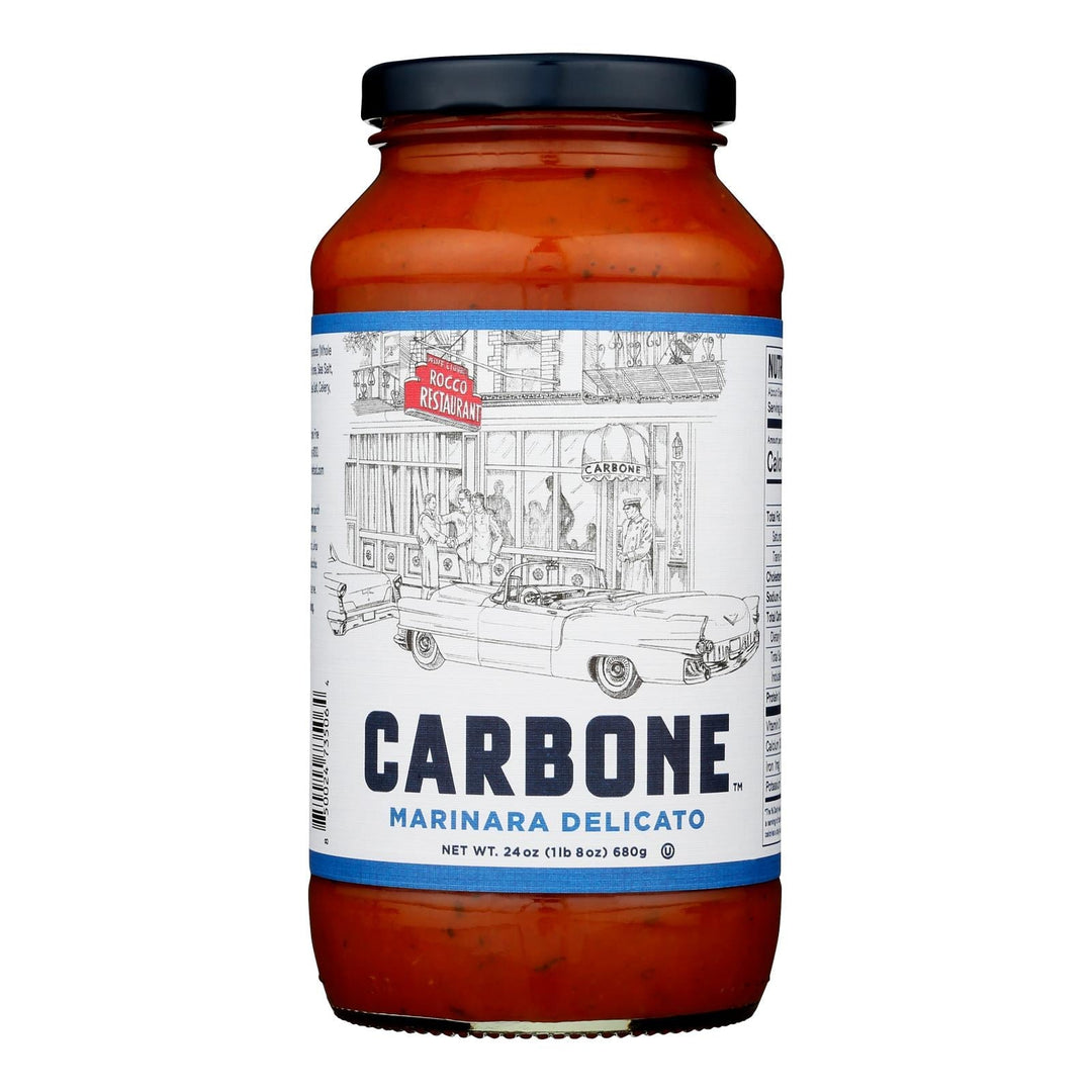 Carbone - Sauce Marinara Delicato - Case Of 6 - 24 Oz - Maras Green