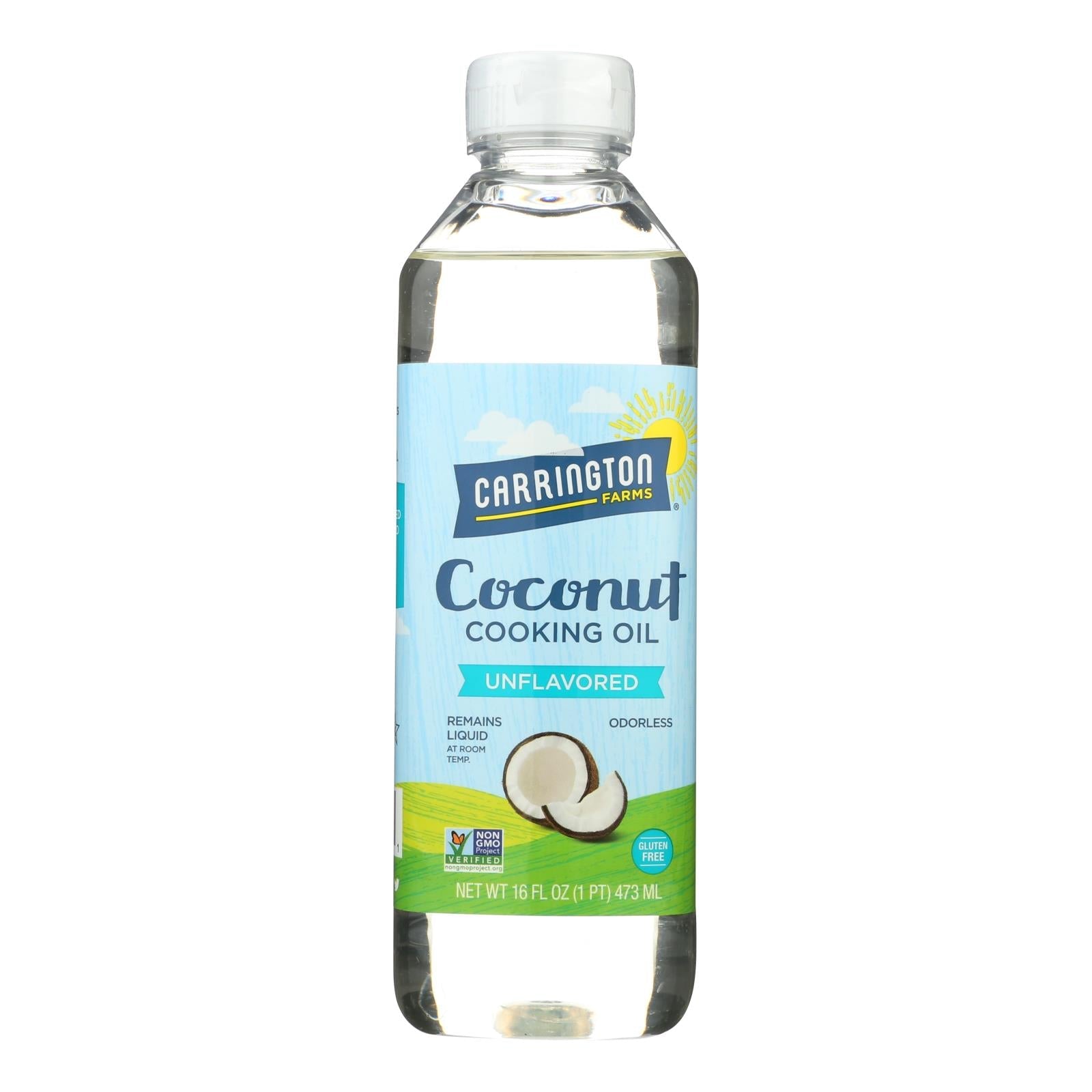 Carrington Farms Coconut Cooking Oil - Case Of 6 - 16 Fl Oz. - Maras Green