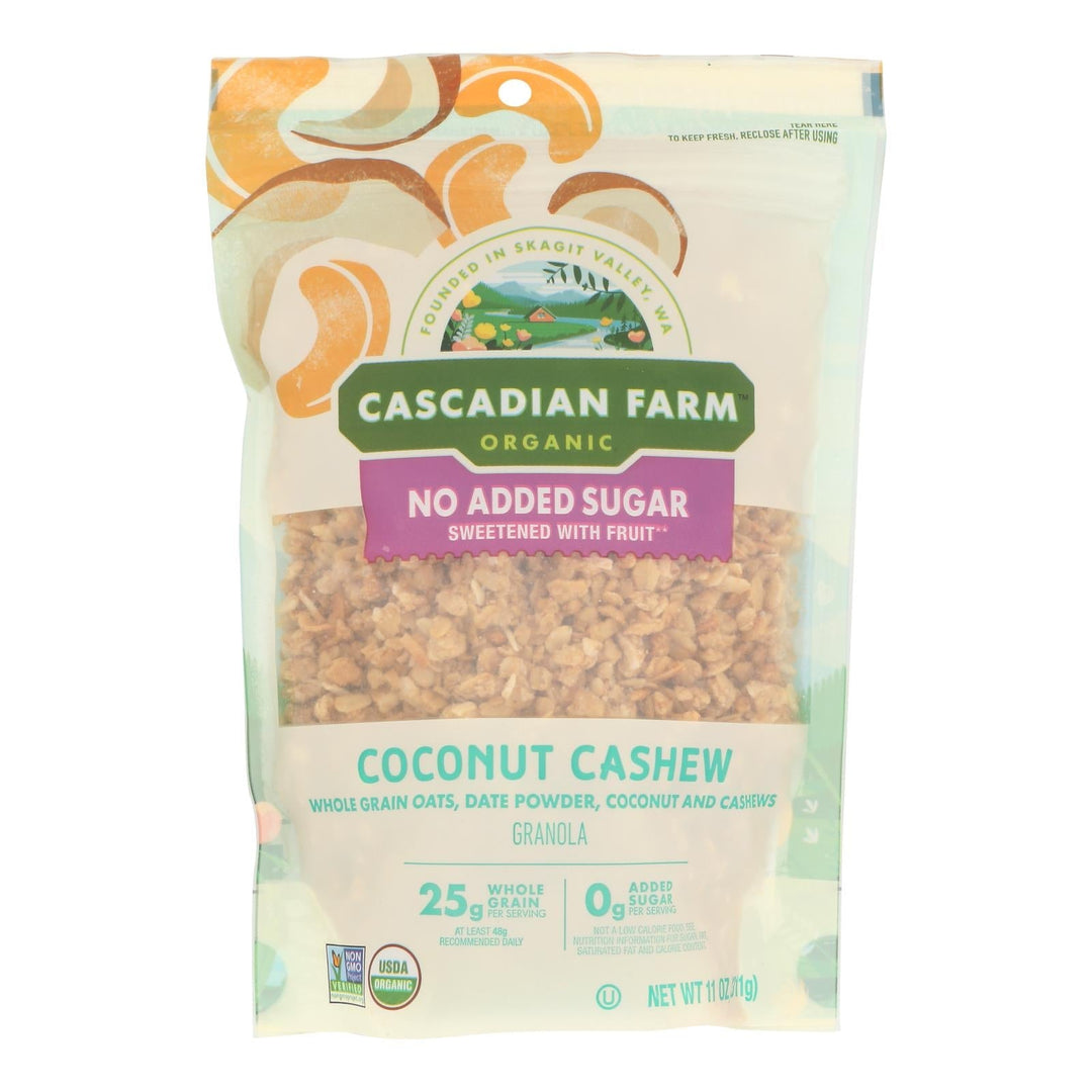Cascadian Farm - Granola Organic Coconut Cashew - Case Of 4 - 11 Ounces - Maras Green