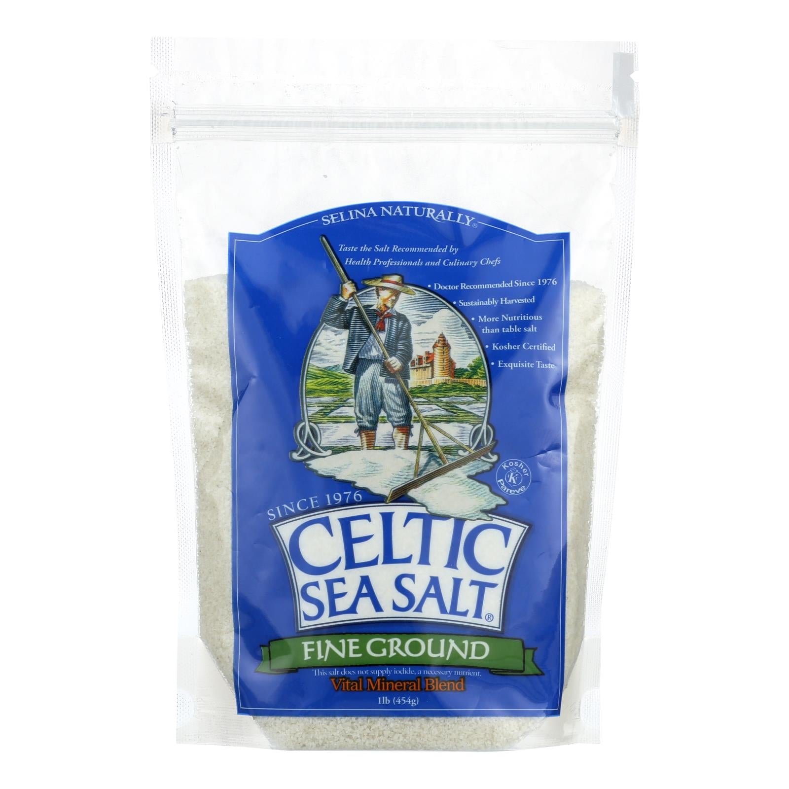 Celtic Sea Salt Fine Ground - Case Of 6 Lbs - Maras Green