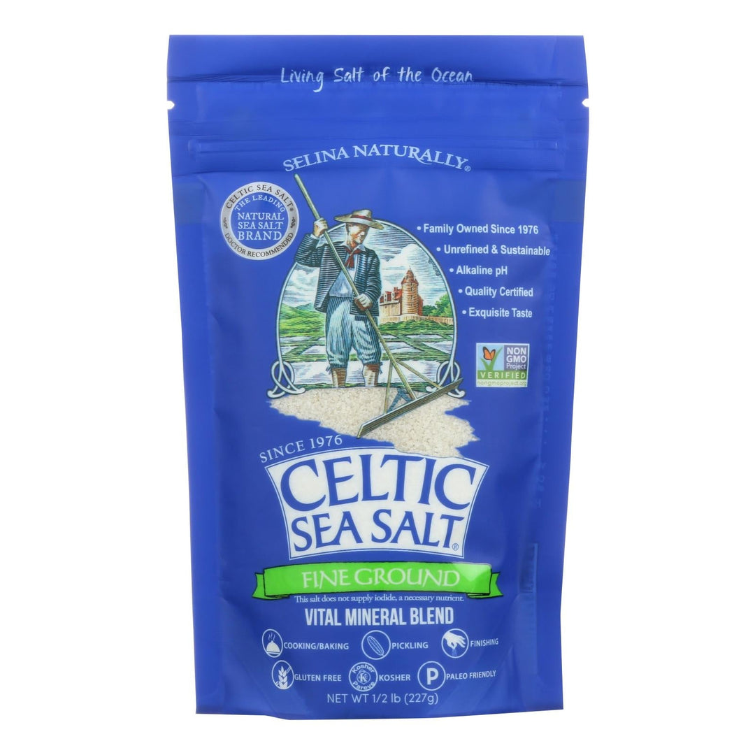 Celtic Sea Salt - Fine Ground Sea Salt - Case Of 6 - Maras Green
