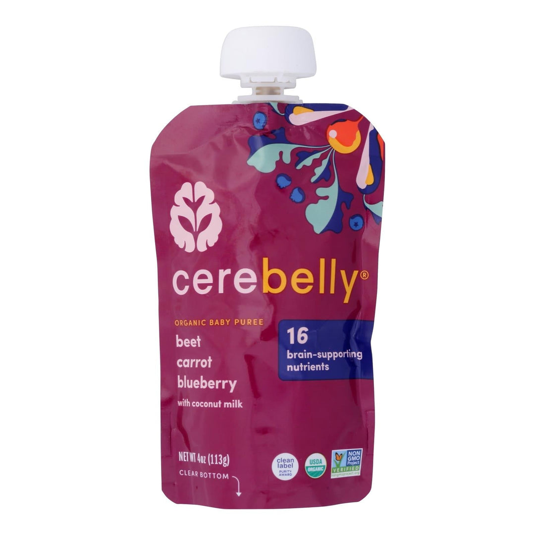 Cerebelly - Puree Beet Cart Bluby - Case Of 6 - 4 Oz - Maras Green