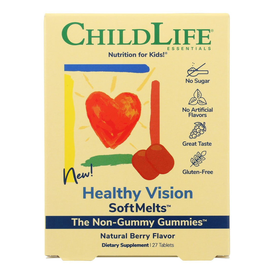 Childlife Essentials - Healthy Vision Soft Melts - 1 Each - 27 Tab - Maras Green