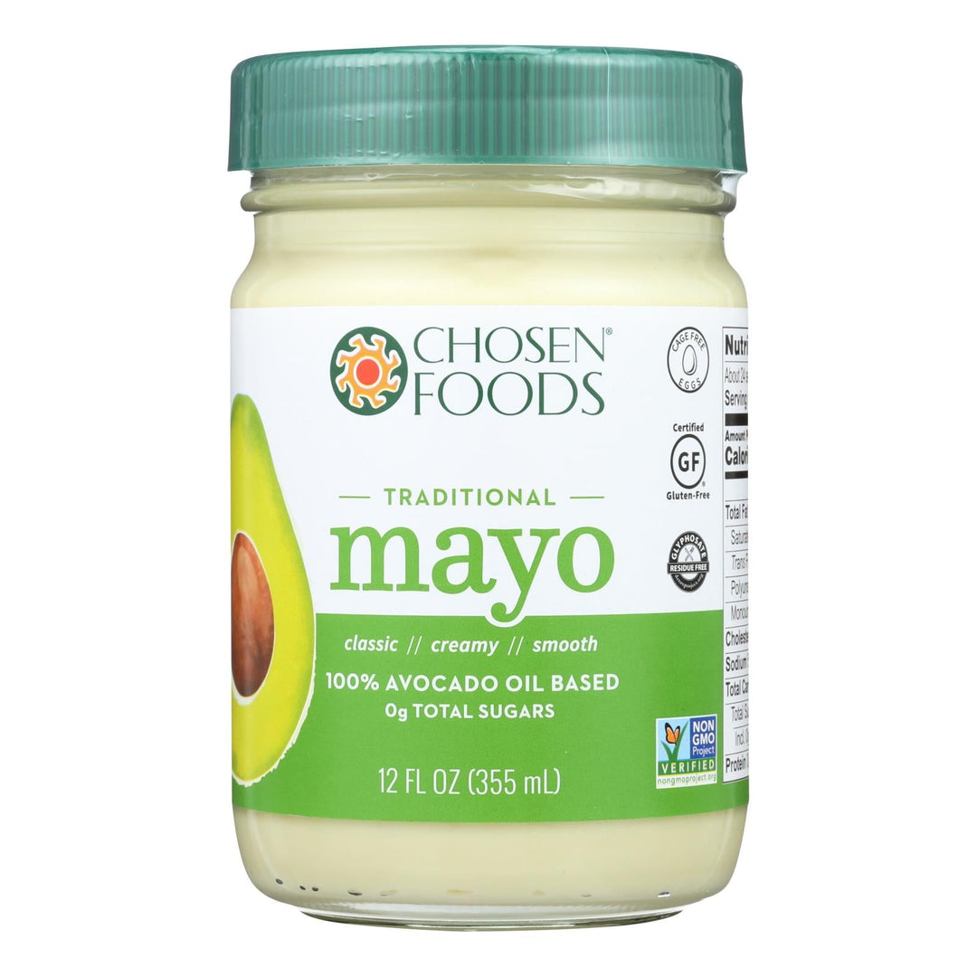 Chosen Foods Avocado Oil - Mayo - Case Of 6 - 12 Oz. - Maras Green