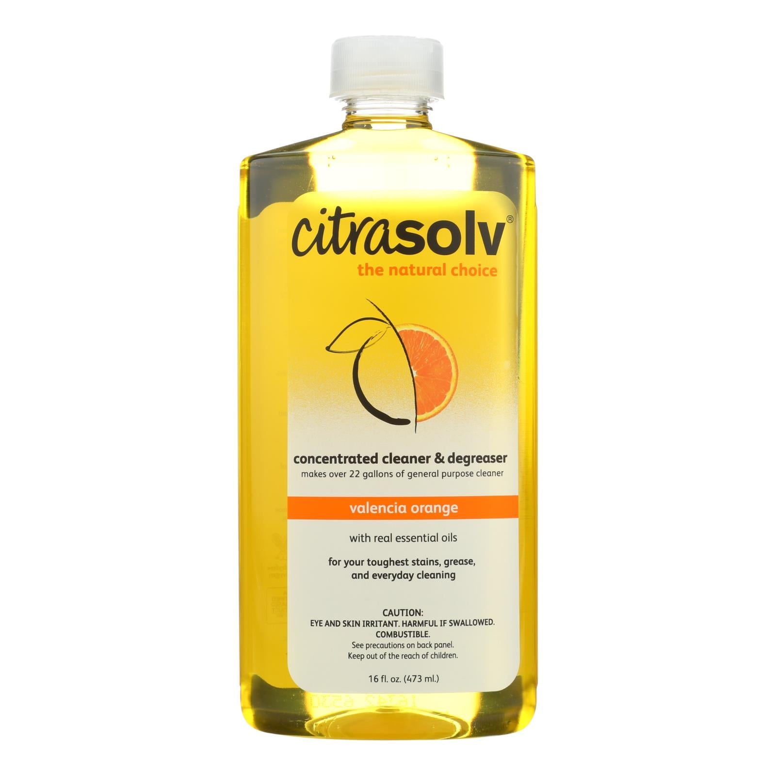 Citrasolv Natural Cleaner And Degreaser Concentrate - Valencia Orange - 16 Oz - Maras Green