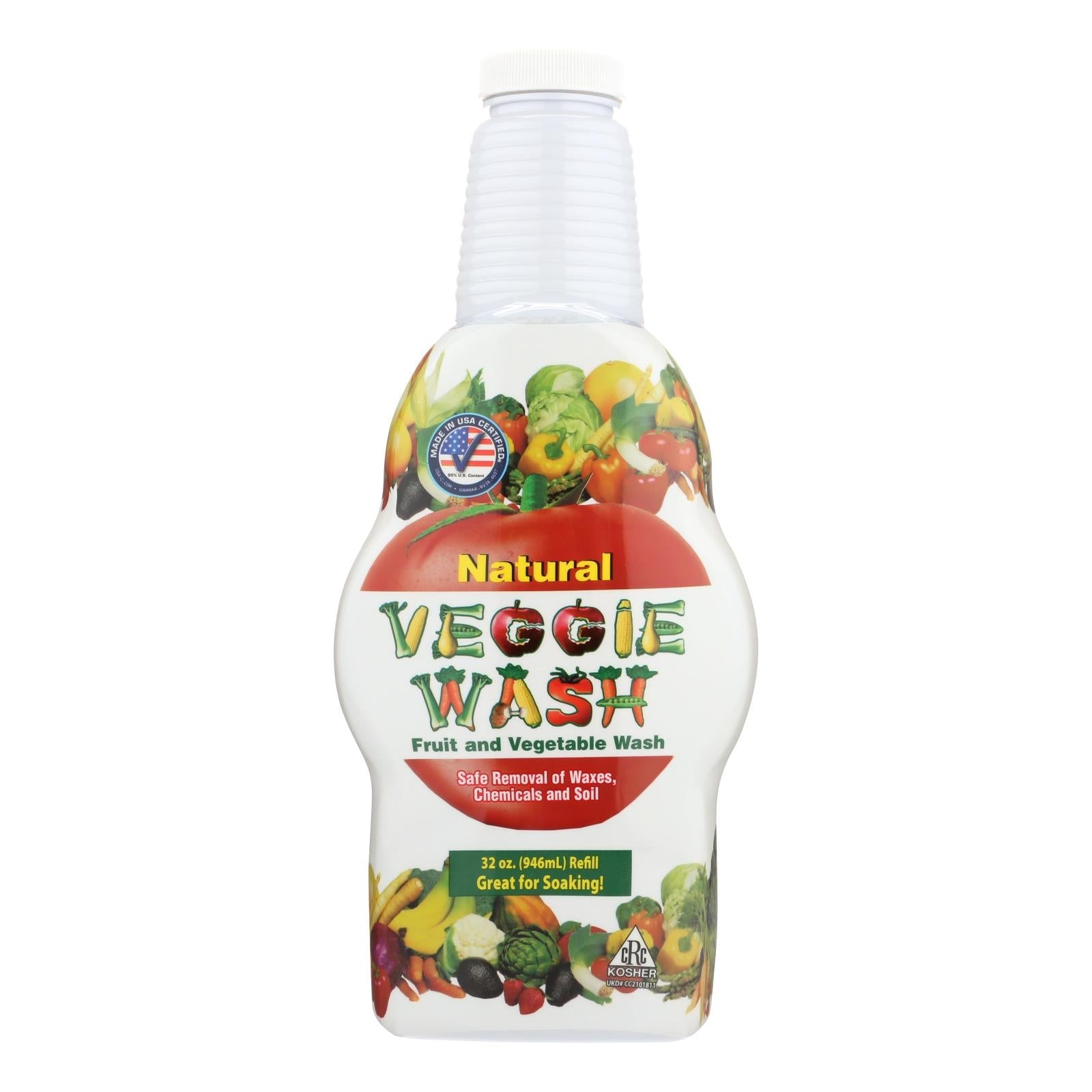 Citrus Magic All Natural Fruit And Vegetable Wash - Soaker Bottle - 32 Fl Oz - Maras Green