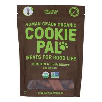 Cookie Pal - Dog Treat Pmpkm Chia - Case Of 4 - 10 Oz - Maras Green