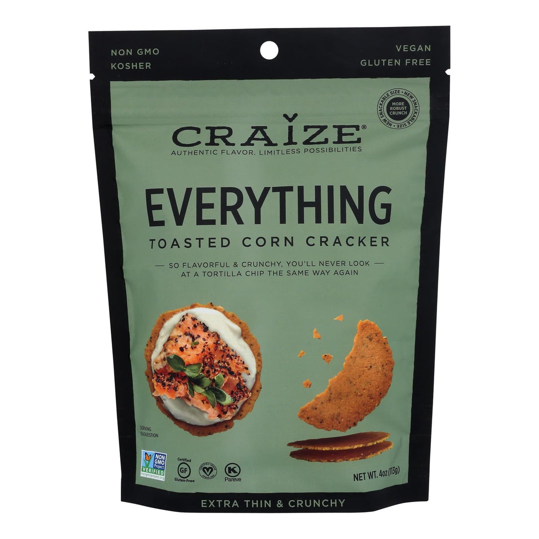 Craize - Corn Crckr Evrythng Toast - Case Of 6 - 4 Oz - Maras Green