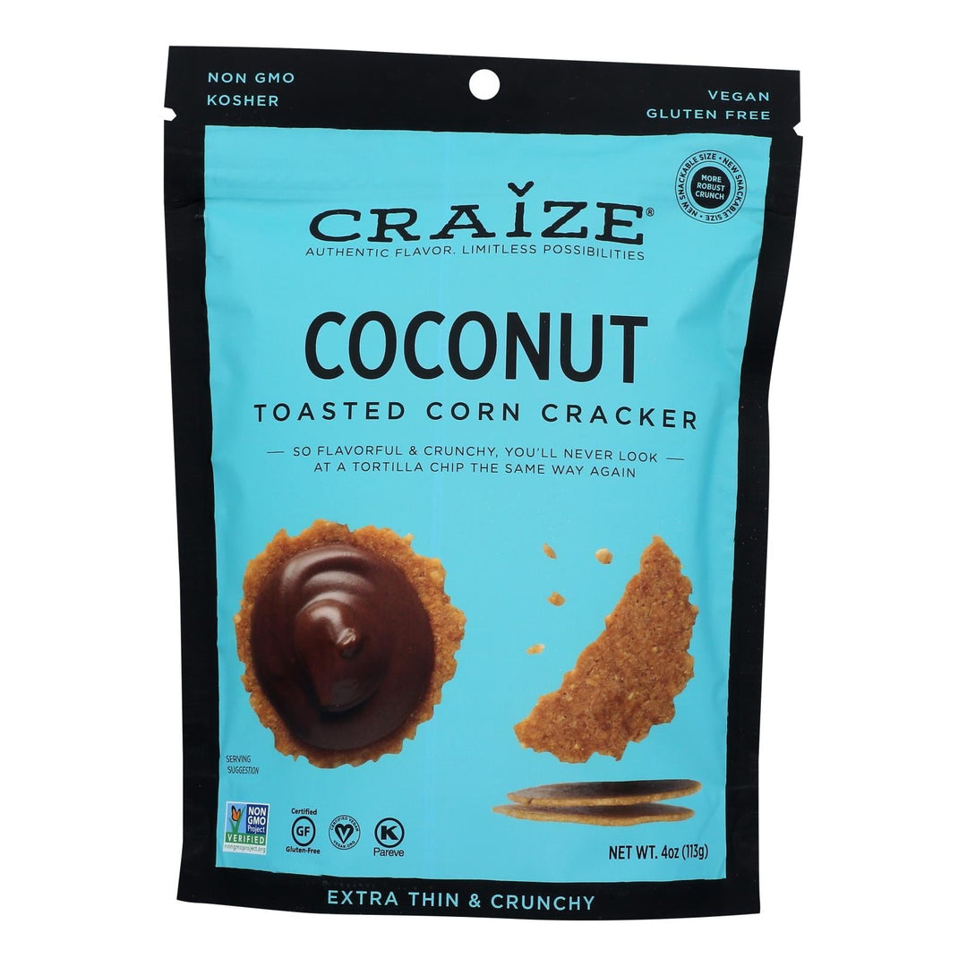 Craize - Corn Crisps Cocont Toastd - Case Of 6 - 4 Oz - Maras Green