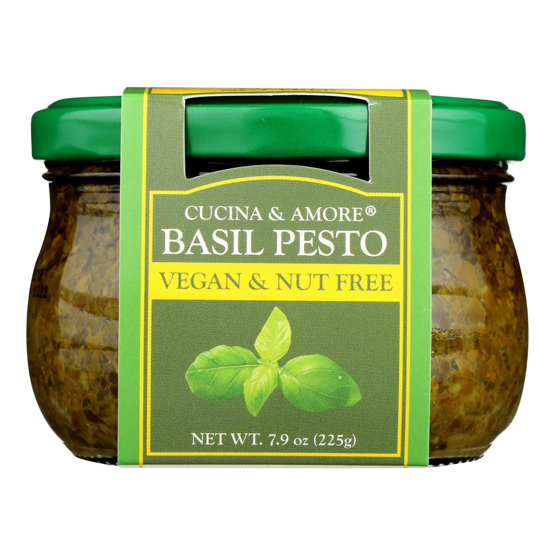 Cucina & Amore - Pesto Basil Vegn&nut Free - Case Of 6 - 7.9 Oz - Maras Green