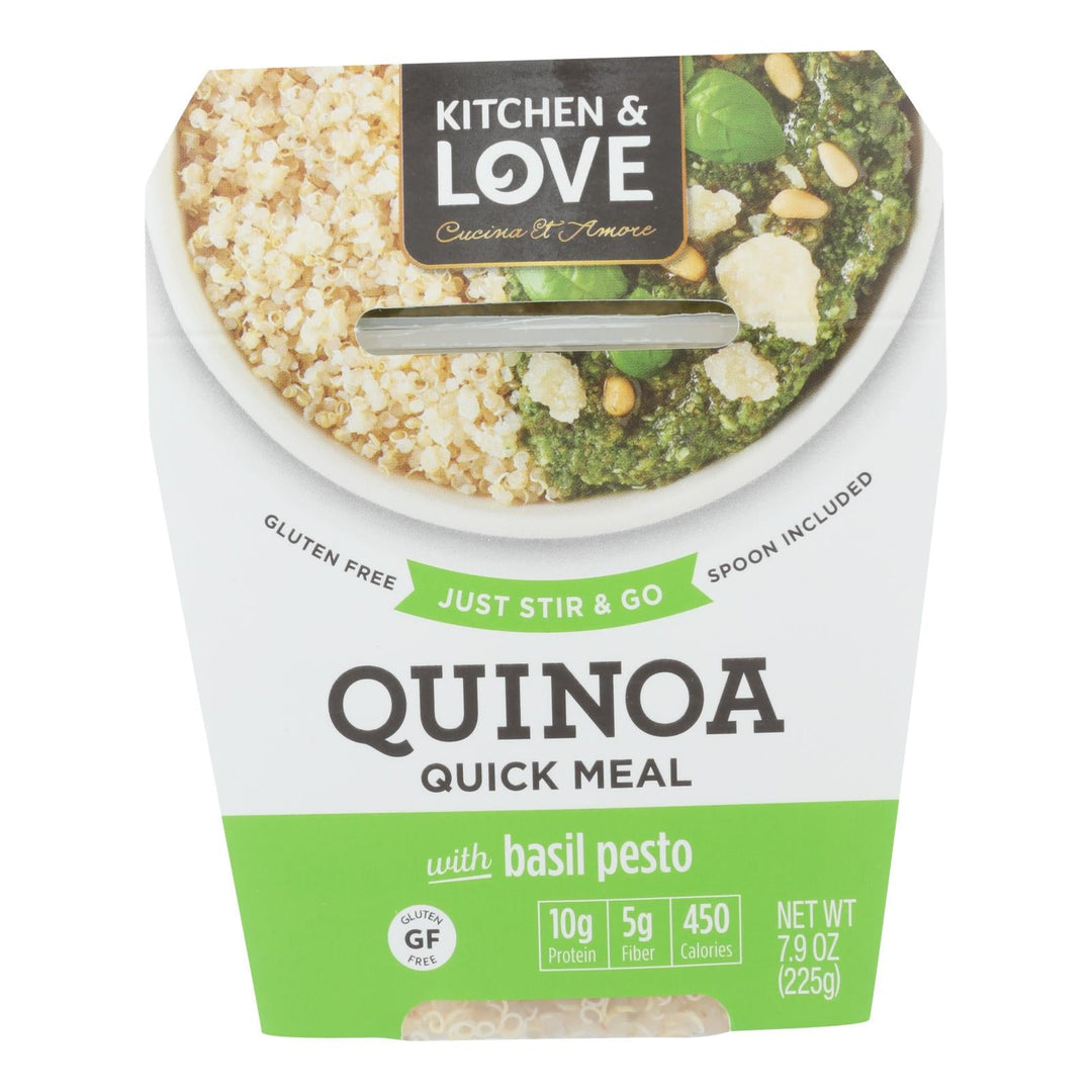 Cucina And Amore - Quinoa Meals - Basil Pesto - Case Of 6 - 7.9 Oz. - Maras Green