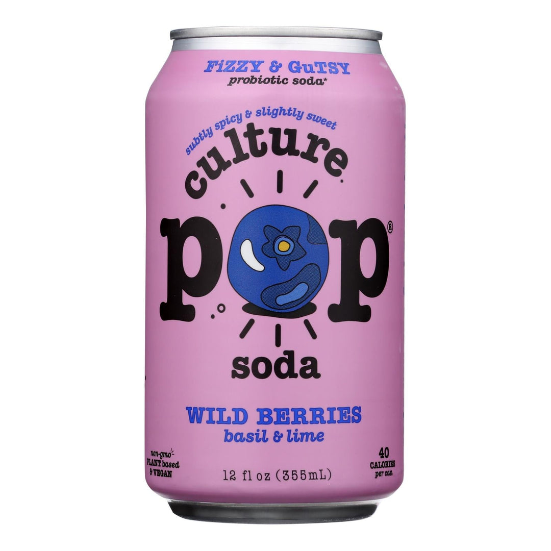 Culture Pop Soda - Soda Wild Berries - Case Of 6 - 4/12 Fz - Maras Green