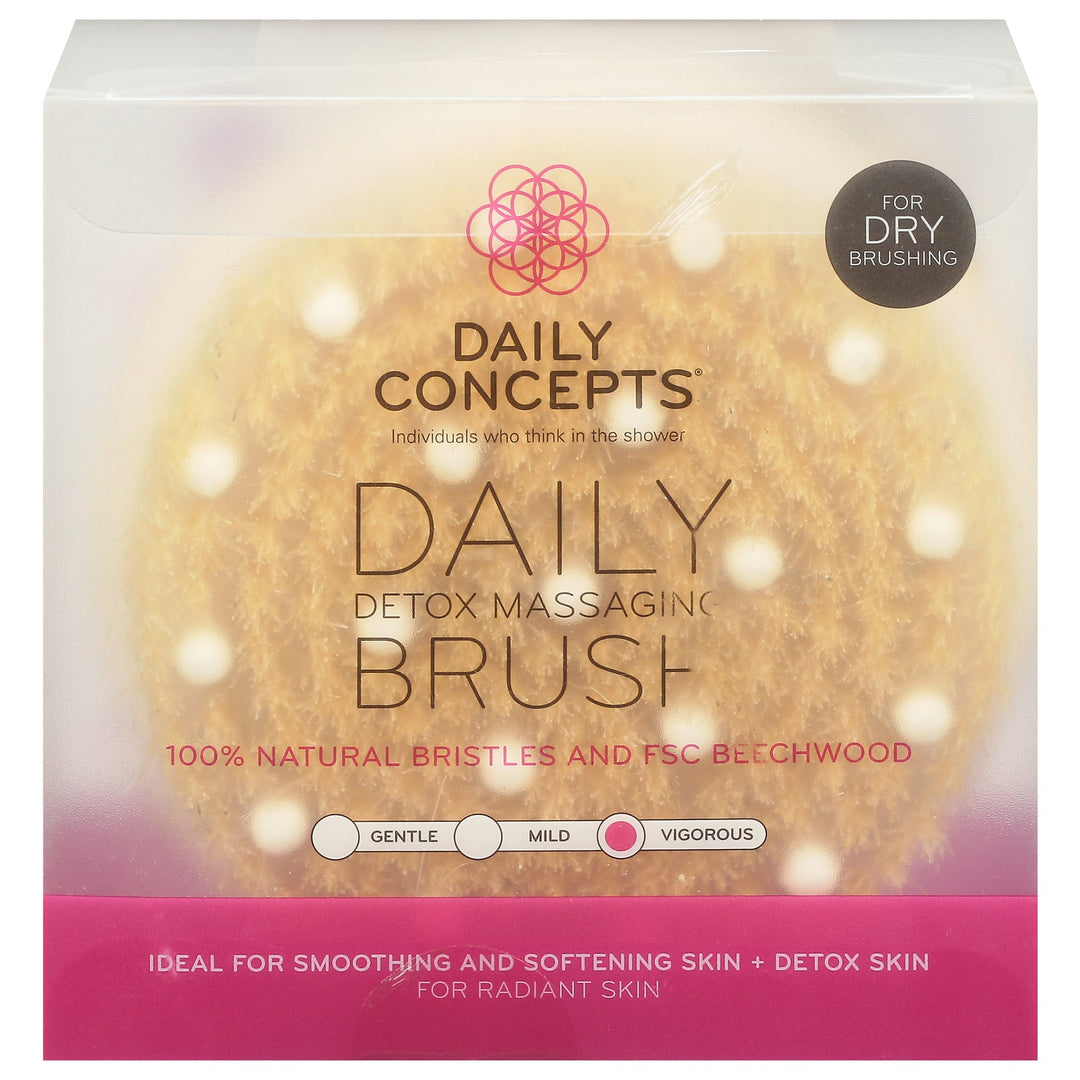 Daily Concepts - Brush Detox Massaging - 1 Each - 1 Count - Maras Green