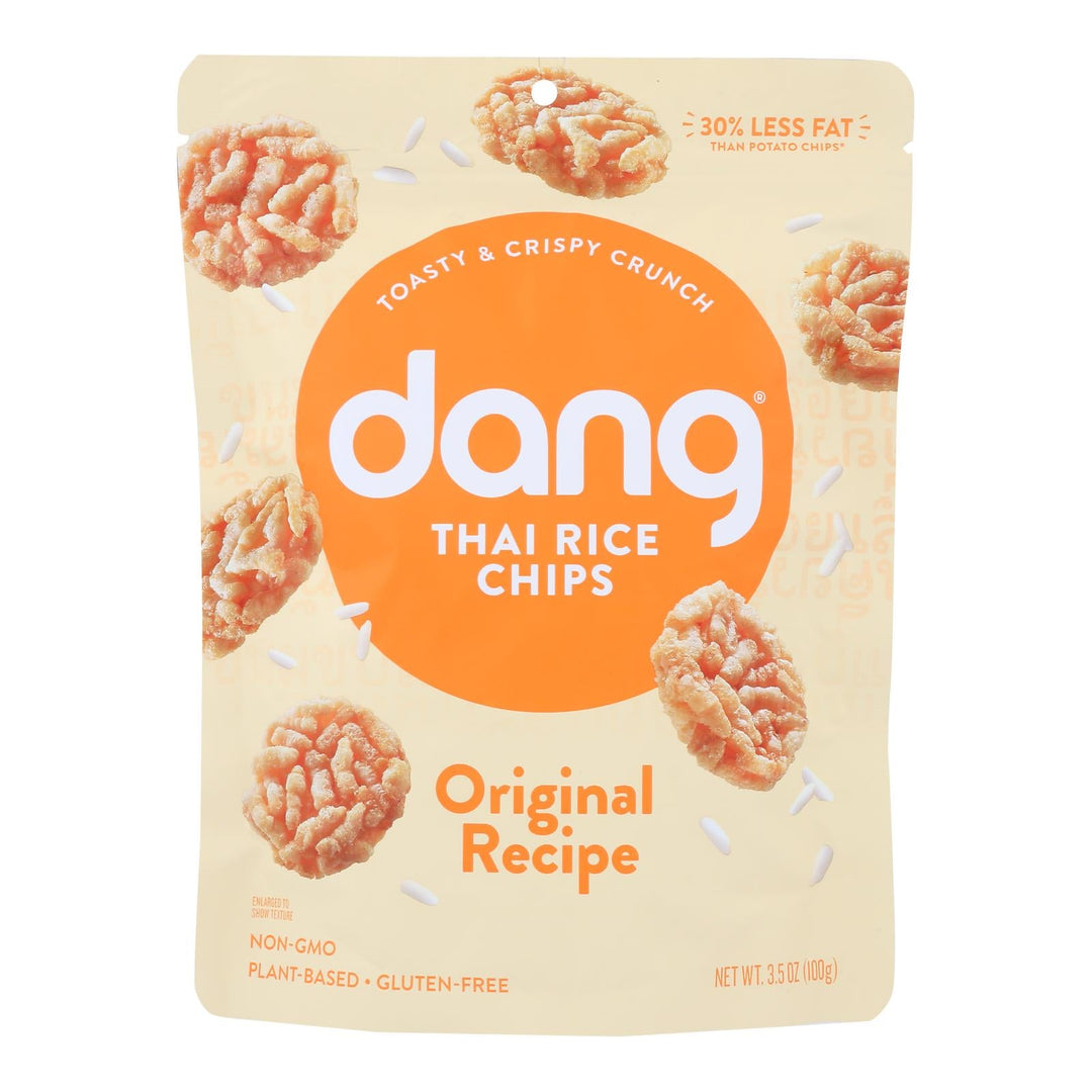 Dang - Sticky Rice Chips - Original - Case Of 12 - 3.50 Oz - Maras Green