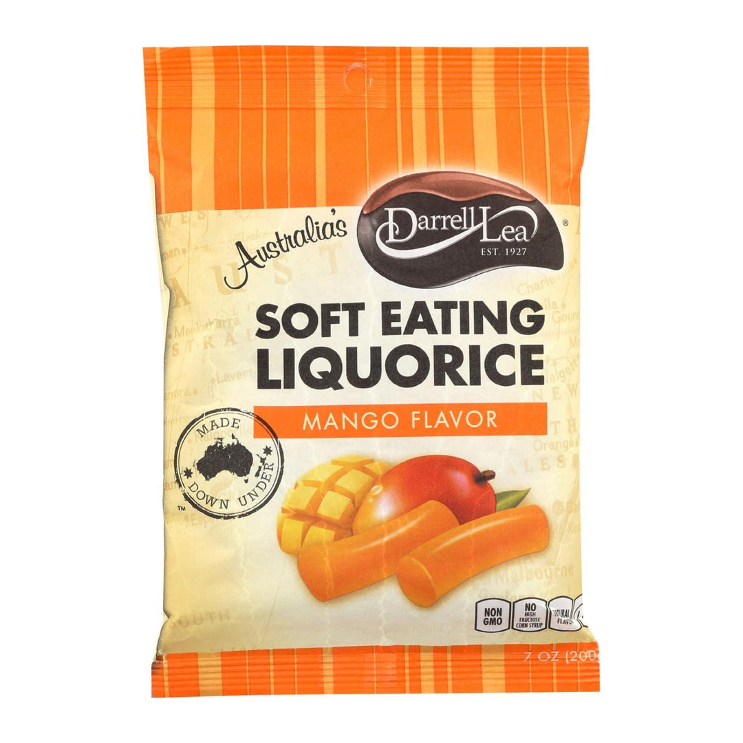 Darrell Soft Eating Liquorice - Mango - Case Of 8 - 7 Oz. - Maras Green