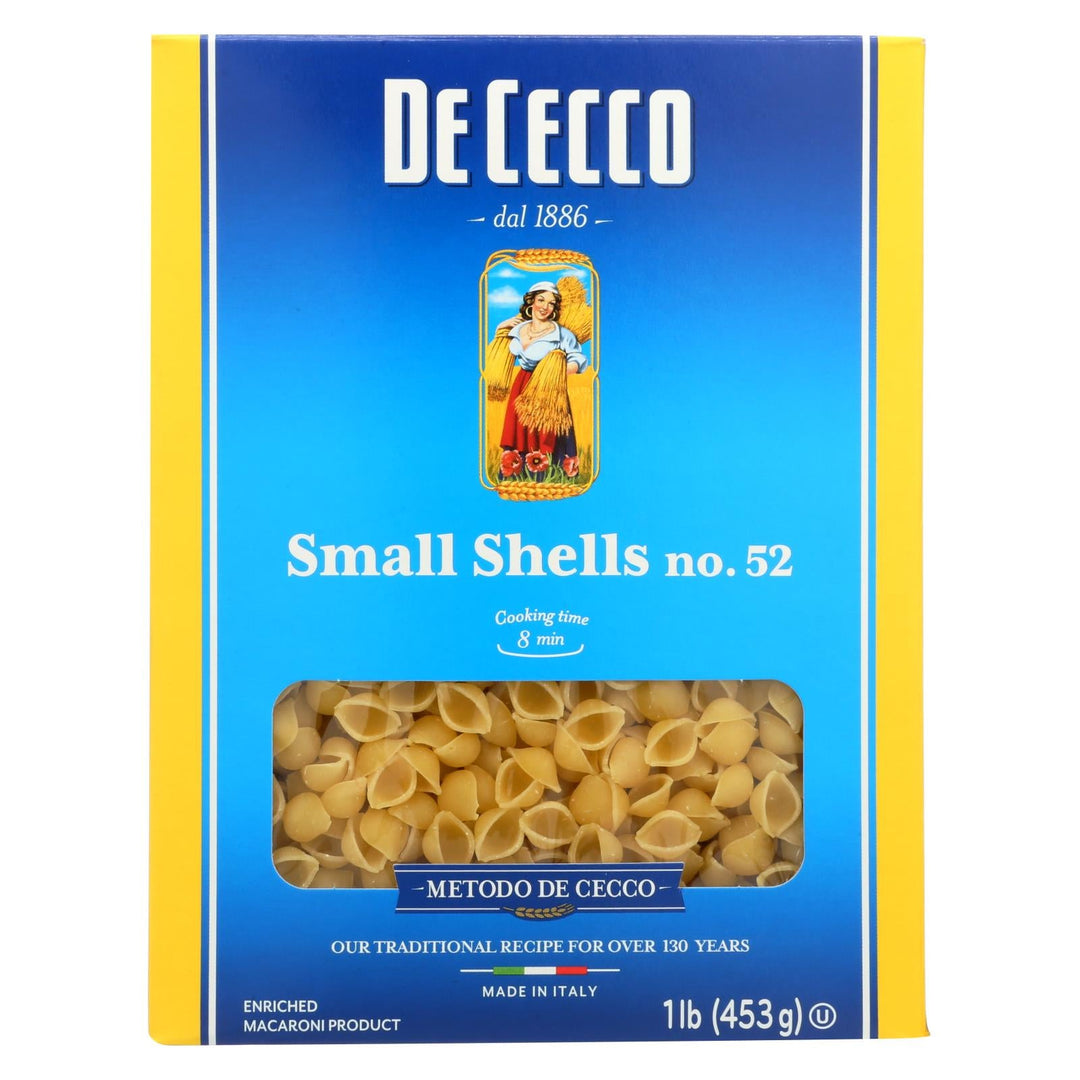 De Cecco Pasta - Pasta - Conchiglie - Case Of 20 - 16 Oz - Maras Green